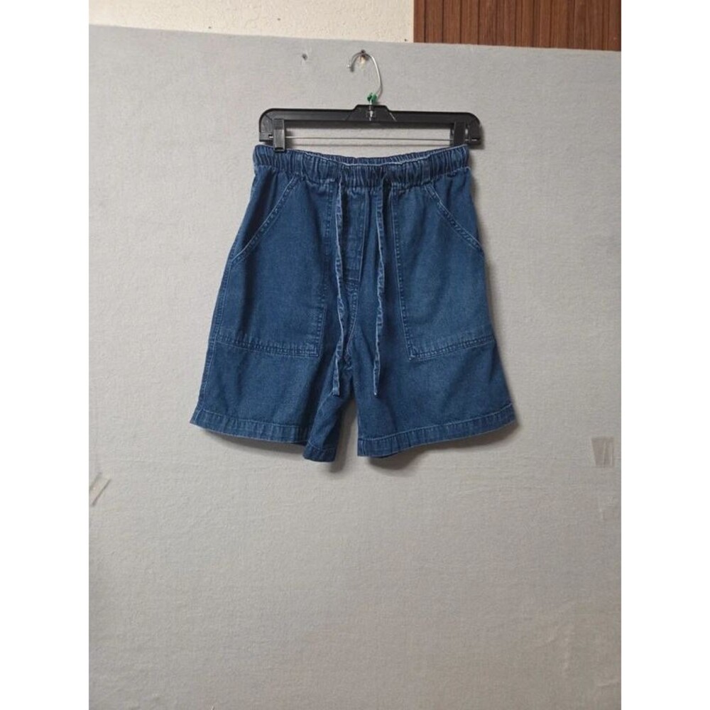 Studio Works Size 8 Denim Drawstring Shorts – Elastic Waist Casual